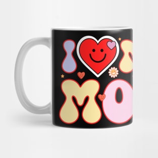 I Love My Mom With A Smiley Heart Mug